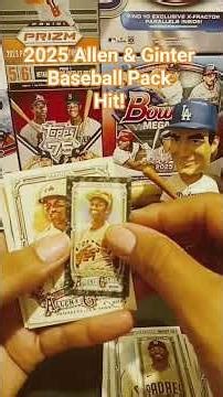 Opening a 2025 Baseball Allen & Ginter Baseball Pack. Pulled a Mini Numbered to 25 Card Sportcards