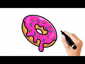 Easy Doughnut Drawing Tutorial for Beginners | Step-by-Step Guide