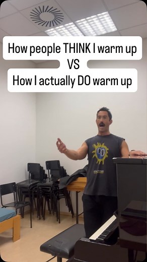 How do you warm up? Before I even think about singing, I always warm up my body. It’s my non-negotiable — part ritual, part reset, part attempt to convince my muscles that we’re about to do something vaguely artistic. . I used to carry a lot more weight — physically and mentally — and moving my body before I sing changed everything. It’s not just about loosening up or finding breath support (though that helps). It’s about connecting. Feeling strong, grounded, alive. Every stretch, every shake-ou