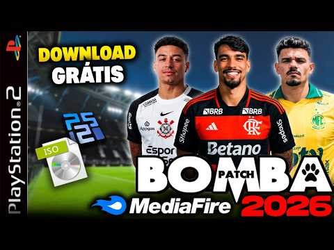 ⚽ SUPER BOMBA PATCH 2026 (PS2) MARCH UPDATED FREE ISO (PS2, PCSX2, AETHERSX2) 🎮