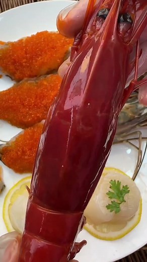 #shrimp #raw #food #seafood #eating #fyp #foryou | mukbang brain shrimp