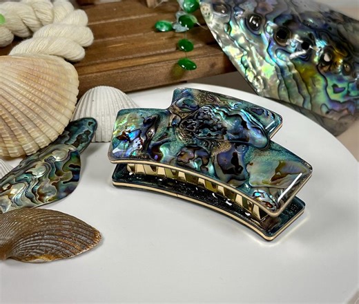 Resin Abalone Shell Hair Claw - Etsy