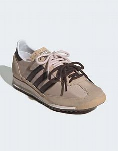 adidas Originals SL 72 OG double laced trainers in beige and dark brown | ASOS