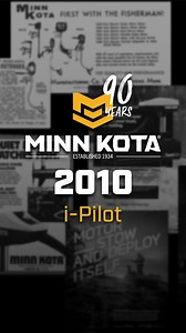 8.2K views · 88 reactions | In 2010, Minn Kota introduced the first wireless, remote-control GPS-based navigation system (i-Pilot® with Spot-Lock®), revolutionizing trolling motor navigation. i-Pilot provided precise boat navigation along with a revolutionary GPS anchoring system called Spot-Lock, allowing anglers to pick a spot on the water and stay there without dropping an anchor. #MinnKota #MinnKota90Years | Minn Kota | Facebook