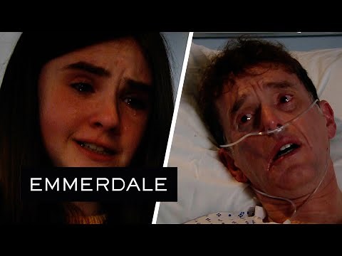 Emmerdale - April Visits Marlon in Hospital After His Stroke