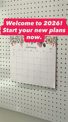 Welcome to 2026! Start your new plans now. #cabbrix #calendar #planner #stencil #masteryourminutes