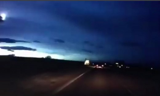 'Meteor shower' caught on camera in skies over Scotland – video