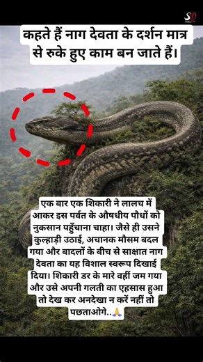 पहाड़ों के बीच साक्षात प्रकट हुए नाग देवता #vishnu #vishnupurana #vishnumantra