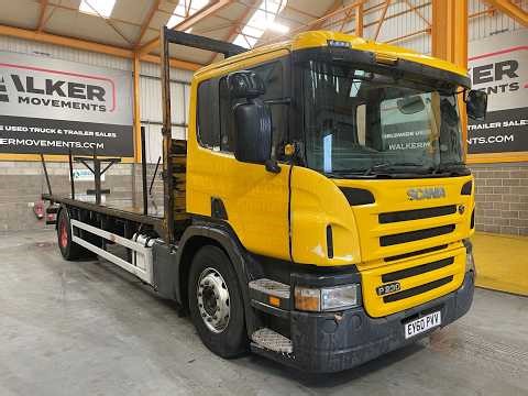 SOLD: SCANIA P230 EURO 5 18 TONNE 4X2 FLATBED - 2010 - EY60 PVV