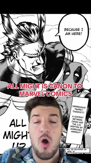 All might beat thanos☠️ #manga #comics #deadpool #mha | all might