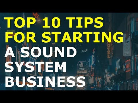 How to Start a Sound System Business | Free Sound System Business Plan Template Included