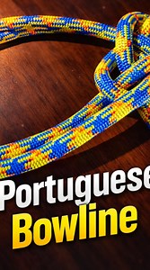 How to tie the Portuguese and re-threaded bowline