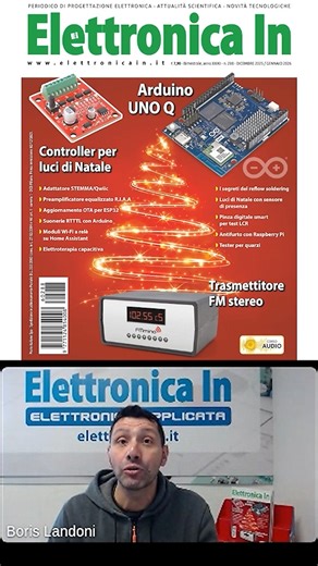 Realizziamo un controller per LED natalizi capace di generare spettacolari sequenze luminose già pronte, perfette per decorazioni creative e installazioni festive. Un progetto semplice ma sorprendente, ideale per chi vuole portare un tocco di elettronica alle luci di Natale. #ElettronicaIn #LED #Natale #Maker #ProgettiElettronici #LuciLED #DIY 🔗 https://futuranet.it/prodotto/n-288-dicembre-2025-gennaio-2026/ | Futura Elettronica