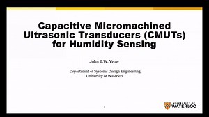 A Dual-Frequency Capacitive Micromachined Ultrasonic Transducer (CMUT) for Vapor Detection