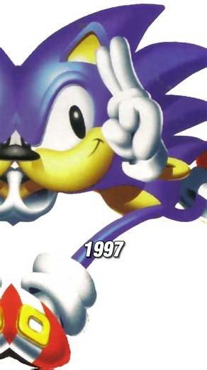 Evolution of Sonic 2004 - 1994 #sonic #evolution #fyp #sonicthehedgehog