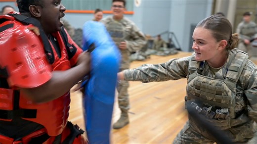 Engaging the Future: 412 SFS prepares JROTC cadets for service