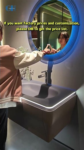 Induction Light Bathroom Basin