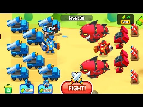 Merge Army World War _ Epic Tank Merge Master Battle, Red Army's vs Blue Armys, Strategy Beging