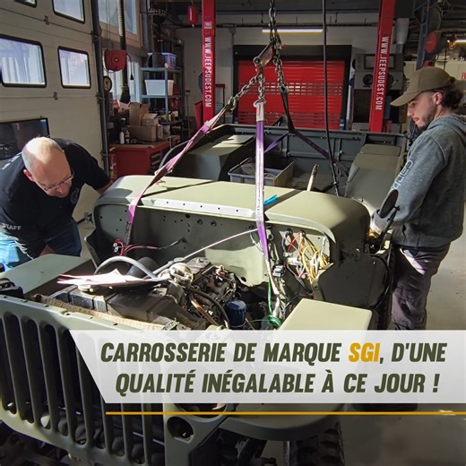 Carrosserie SGI posée ! ✅ #JeepSudEst #MoteurGoDevil #RestorationJeep #JeepWillys #GoDevilEngine #JeepParts #PassionJeep #jeepmb #carrosseriejeep | JEEP SUD EST