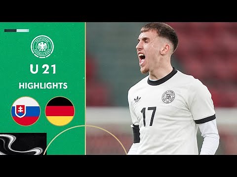 Woltemade and Gruda with a perfect combination! | Slovakia vs. Germany 0-1 | Highlights | Under-21