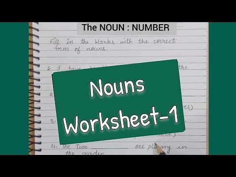 Worksheet -1 ,Singular Plural, Noun:Number worksheet ,choose the correct form - singular or plural,
