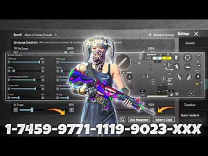 NEW UPDATE 4.1🔥BEST SENSITIVITY CODE + CONTROL SETTINGS BGMI/PUBG MOBILE