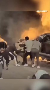 The vehicle was being consumed by the flames, but these strangers didn't hesitate to step in. It was a race against the fire with only one goal in mind: saving him. | The Enigma