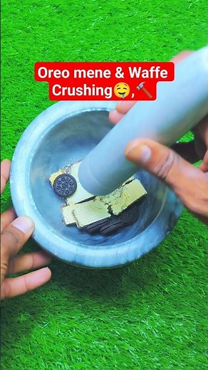 Oreo & Wafer Instant ASMR Crush 🍪💥 #asmr #shorts
