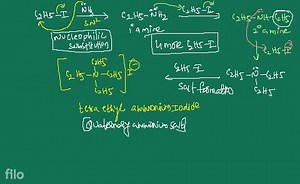 When excess of ethyl iodide is treated with ammonia, the produc... | Filo