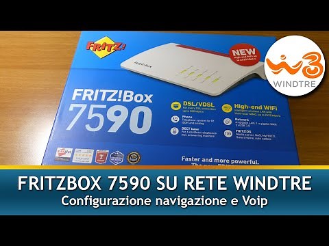 CONFIGURARE FRITZBOX 7590 CON WINDTRE + parametri voip