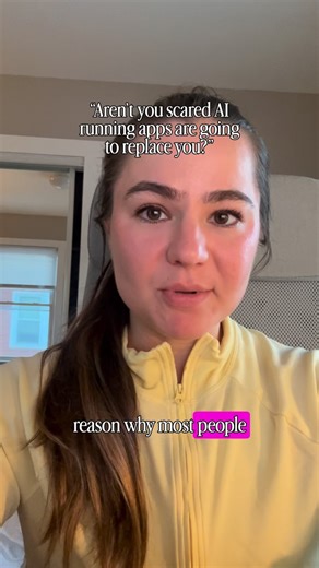 Sam Pomazi - Online Training + Nutrition 💪🏼 on Instagram: "I’m not afraid of these apps replacing me because they don’t do what I do. My clients don’t need custom mileage plans, they need individual solutions to their nutrition that go beyond eat x number of carbs on higher mileage days. And it looks a lot more like “let’s research what’s going to be around while you’re on your work trip so we can make sure you’re staying fed for your long run”. They don’t need an app to assess their form, the