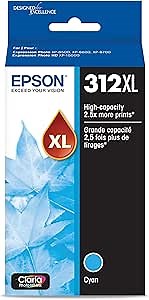EPSON 312 Claria Photo HD Ink High Capacity Yellow Cartridge (T312XL420-S) Works with Expression Photo XP-8500, XP-8600, XP-8700, XP-15000
