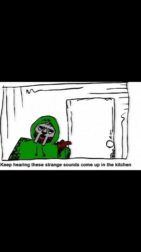 Slender Man Cooks Hot Dogs in a Kitchen Encounter