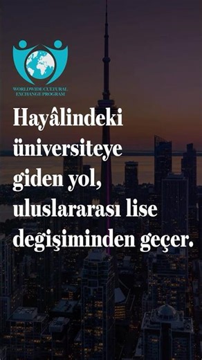 No one goes to their dream university; they go through an international high school exchange prog...