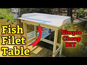 Fish Filet Table DIY How to Build Fish Cleaning Station (Simple & Cheap)