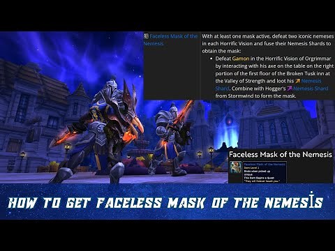 How to get Faceless Mask of the Nemesis | Gamon | Hogger | Nemesis Shard