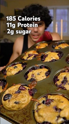 The Easiest Protein Muffins! #recipe #protein