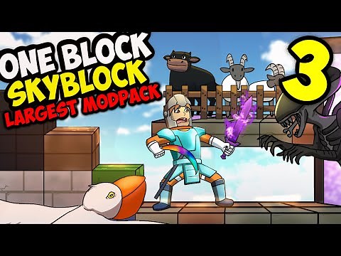 Part 3- One Block Skyblock but I download every single mod