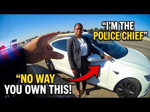 Cop Pulls Over Black Woman in Tesla—She’s His New Police Chief