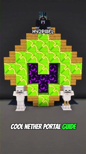 Cool Nether Portal Guide #minecraft #ytshorts