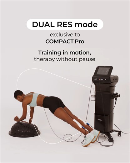 INDIBA Sports and Rehab Global on Instagram: "Did you know that with DUAL RES mode, you can treat two areas in one session without interrupting the treatment? 🙌 Perfect for active therapy, functional sessions, or bilateral treatments, DUAL RES mode, exclusive to COMPACT Pro, maximizes your time and multiplies results. ⚡ ✅ Treat patients in motion ✅ Target complementary muscles and strengthen the core ✅ Improve posture and functional recovery without extending session time Ideal for professional