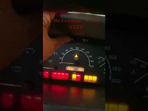 How to reset the service in the Mercedes Vito van?