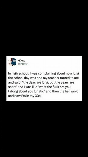 I finally understand what my teacher meant