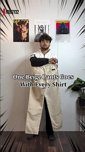 One beige you need ⚜️🔥 #pants #outfit #jeans #beigeoutfit #fashiontrends #mensfashion