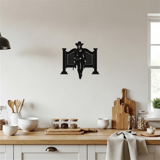 Cowgirl Metal Wall Art, Western Woman Saloon Gate Decor, Vintage Cowboy Style Metal Wall Hanging, Rustic Balcony and Home Decor, Art Decor - Etsy