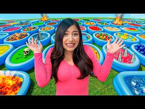 100 MYSTERY POOLS CHALLENGE ‼️gone wrong | eslis
