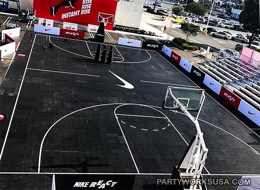 Basketball Court Rental Rental in Los Angeles - PartyWorks Interactive
