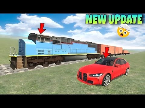 NEW BMW M3 CAR | VS TRAIN RACING In Indian Bike Driving 3D