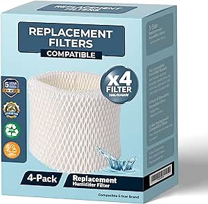 Amazon.com: 5-Star Replacement Filter Compatible with Honeywell Humidifier HAC-504AW, 63-1508, ECM250i, DH835, HCM-53x, HCM-54x, HCM-300T, 310T, 315T,-330T, HCM-350, 4 pack : Home & Kitchen