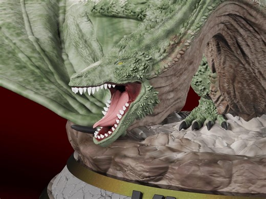 Vhagar Dragon Figure – House of the Dragon Inspired Collectible Model – PLA Statue 30cm - Etsy